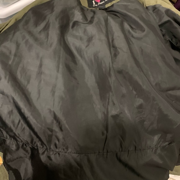 Boy Meets Girl Jackets & Coats Boy Meets Girl Military Army Green Leather Jacket Poshmark